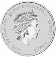 () Монета Тувалу 2017 год 1 доллар ""  Бронза  AU